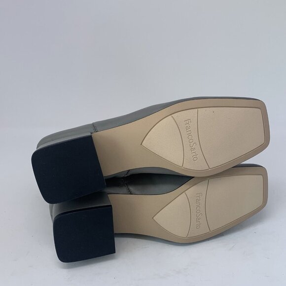 Franco Sarto L-Waxton H7349L3 Chelsea Boots Women 7 W Gray Leather Side Zip 0745 - Picture 7 of 10